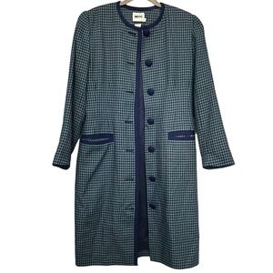 Vintage Blue, Purple, and Pink Long Jacket Size 8